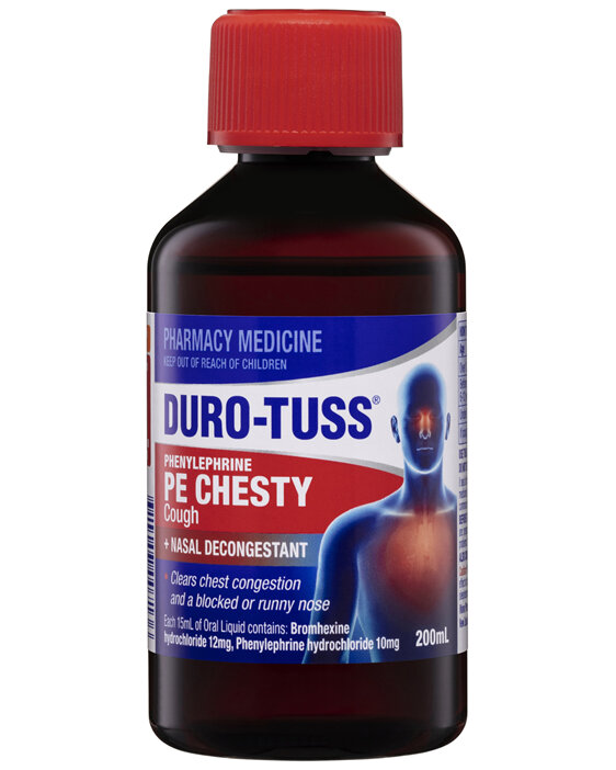 Duro-Tuss PE Chesty Cough + Nasal Decongestant 200mL