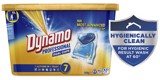 Dynamo Professional 7 in 1 Dual Capsule Washing Laundry Detergent, 16pcs