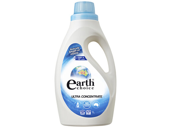 Earth Choice Ultra Concentrate Laundry Liquid Detergent Top & Front Loader 1L