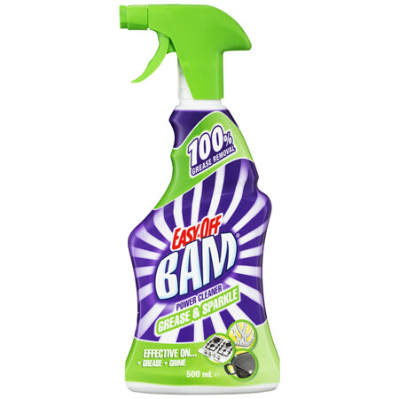Easy-Off BAM Kitchen Power Cleaner Grease & Sparkle Trigger Spray 500ml