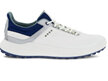 Ecco Golf Core Shoe - White/Silver Metallic/Blue Depths