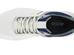Ecco Golf Core Shoe - White/Silver Metallic/Blue Depths