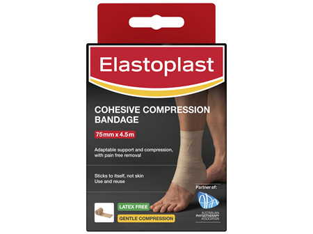Elastoplast Cohesive Compression Bandage 75mm x 4.5m