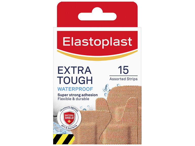 Elastoplast Extra Tough Fabric W/P Assorted 15pk