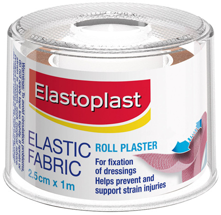 Elastoplast Fabric Roll Plasters 2.5cm x 1m
