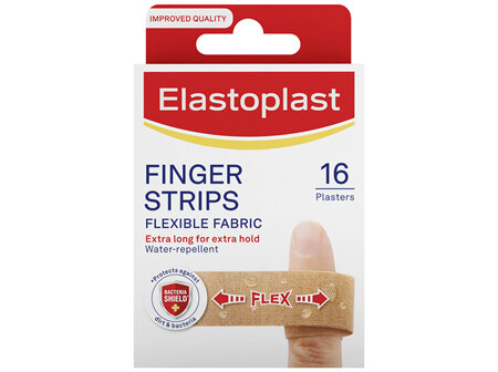 Elastoplast Finger Strips Flexible Fabric 16 Pack