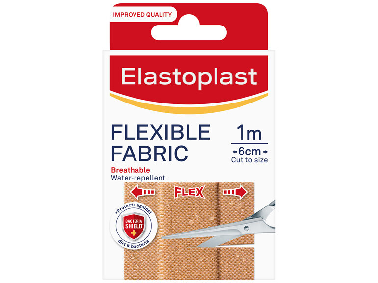 Elastoplast Flexible Fabric 1m x 6cm Strips 10pk