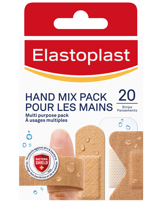 Elastoplast Hand Mix Plasters Pack 20pk