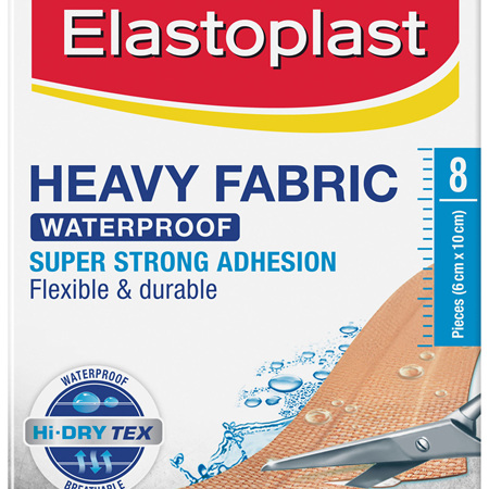 Elastoplast Heavy Fabric Waterproof Dressing 8 Pack
