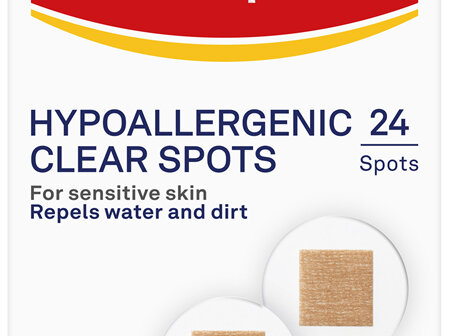 Elastoplast Hypoallergenic Clear Spots 24 Pack