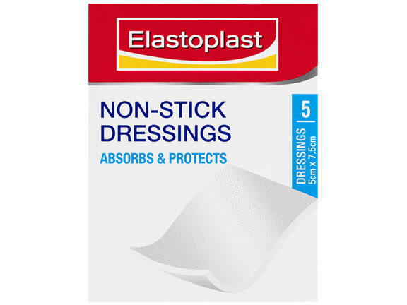 Elastoplast Non-Stick Dressings 5 x 7.5cm 5 Pack