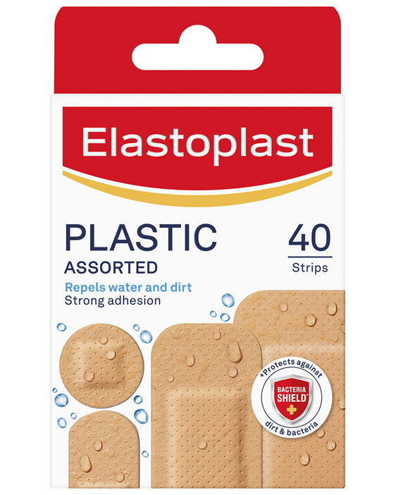 Elastoplast Plastic Assorted Strips 40pk