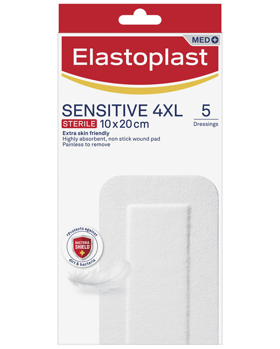 Elastoplast Sensitive 4XL Dressings 10x20cm 5pk