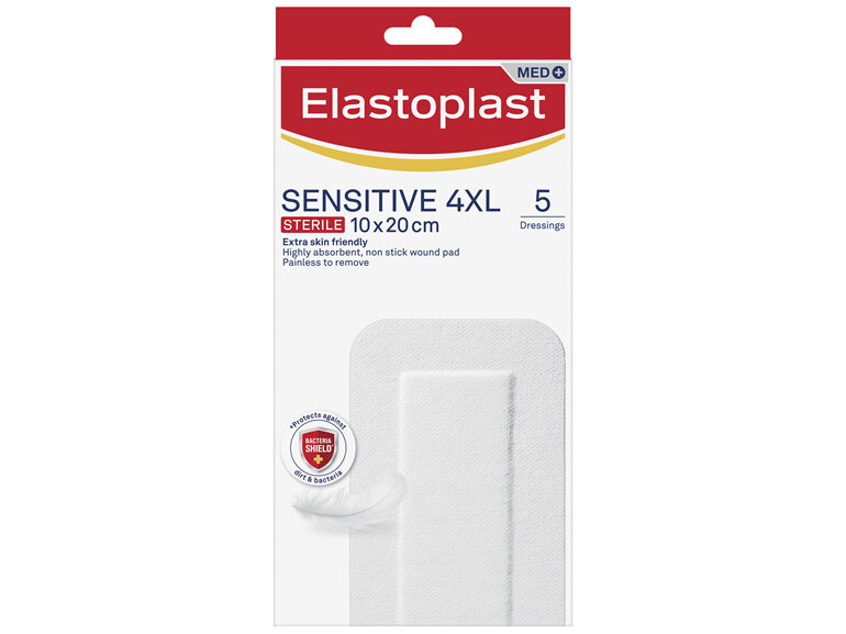 Elastoplast Sensitive 4XL Dressings 10x20cm 5pk