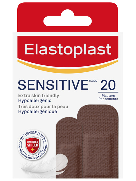 Elastoplast Sensitive Dark 20 Pack