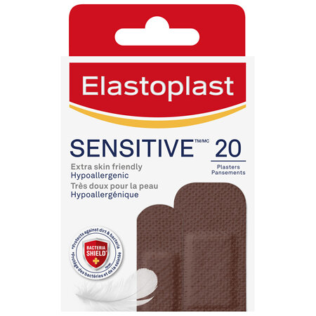 Elastoplast Sensitive Dark 20 Pack