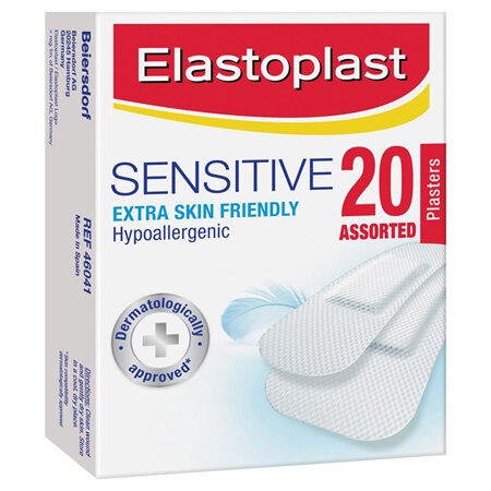 ELASTOPLAST Sensitive Strips Assorted 20