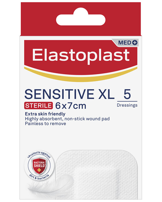 Elastoplast Sensitive XL Dressings 6x7cm 5pk