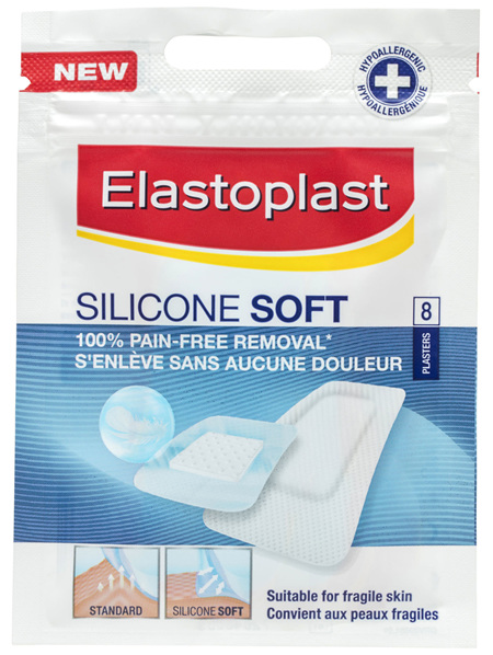 Elastoplast Silicon Soft Plasters 8 Pack
