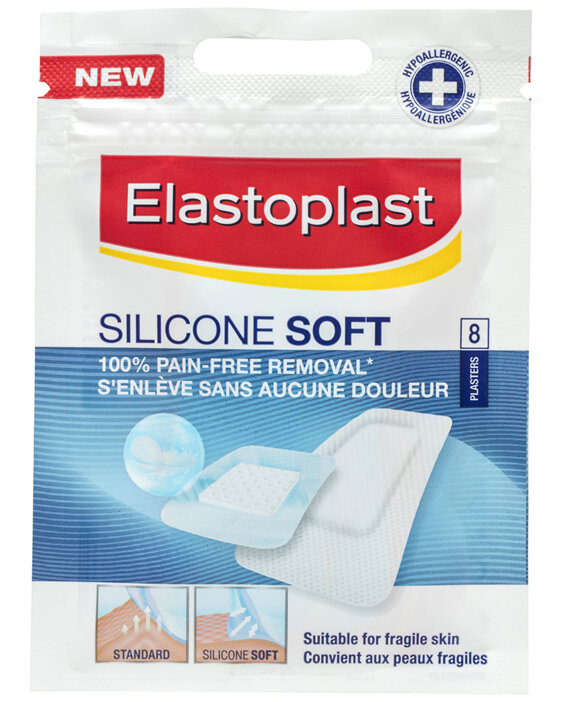 Elastoplast Silicon Soft Plasters 8 Pack