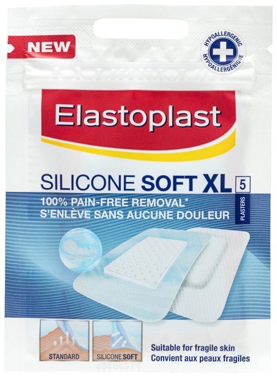 Elastoplast Silicone Soft XL Plasters 5 Pack