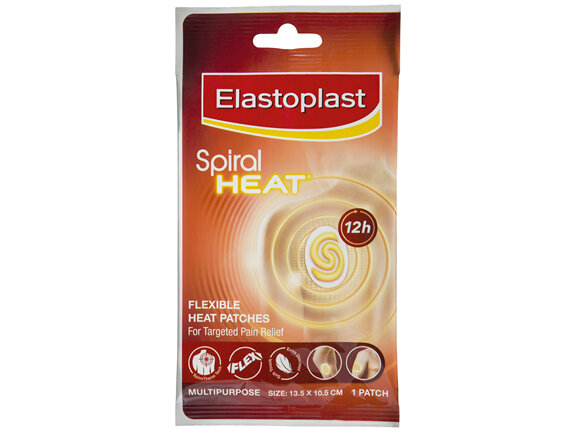 Elastoplast Spiral Heat Flexible Heat Patch Multipurpose