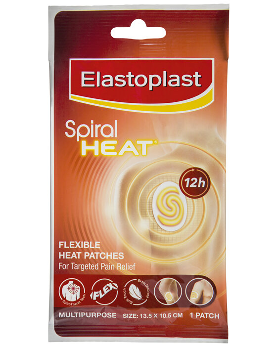 Elastoplast Spiral Heat Flexible Heat Patch Multipurpose