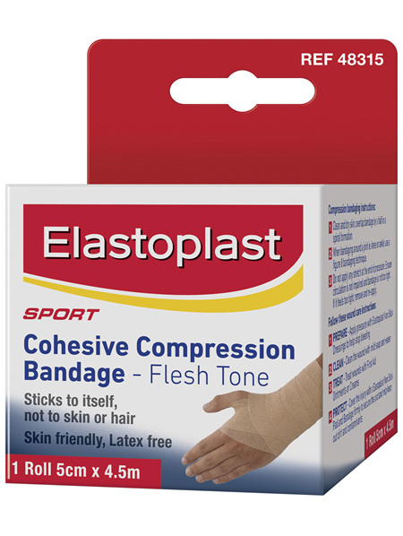 Elastoplast Sport Cohesive Compression Bandage Flesh Tone 5cm x 4.5m