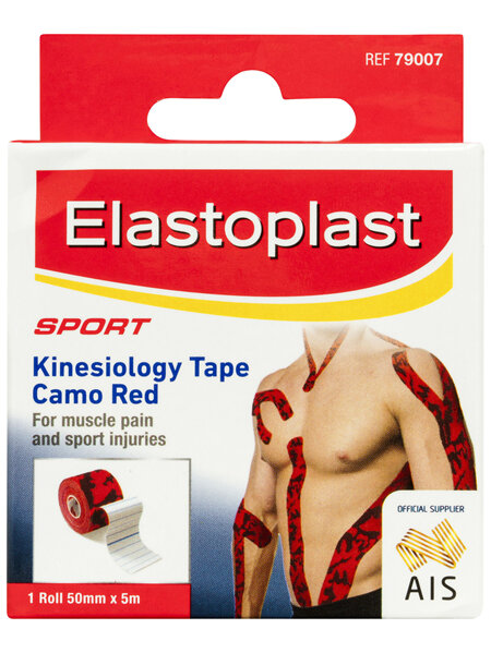 Elastoplast Sport Kinesiology Tape Camo Red 50mm x 5m