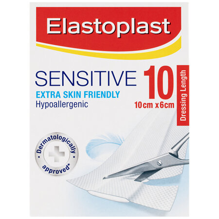 ELASTOPLAST Strips Sensitive 6x10cm 10pk