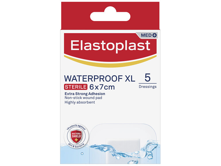 Elastoplast Waterproof XL Sterile 6x7cm 5pk