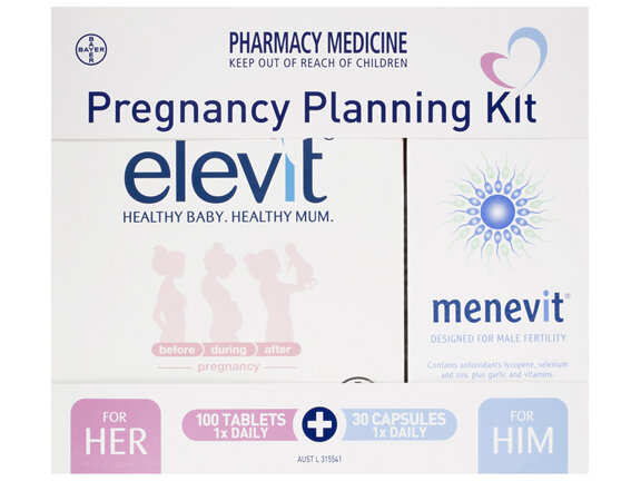 Elevit and Menevit Pregnancy Planning Kit