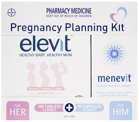 Elevit and Menevit Pregnancy Planning Kit