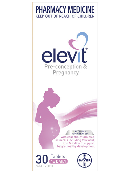 Elevit Pre-conception and Pregnancy Multivitamin Tablets 30 pack (30 days)
