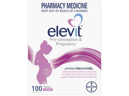 Elevit Pre-conception & Pregnancy Multivitamin Tablets 100 pack (100 days)