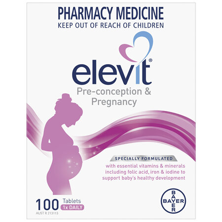 Elevit Pregnancy Multivitamin Tablets 100 Pack (100 Days)