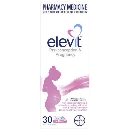 Elevit Pregnancy Multivitamin Tablets 30 pack (30 days)