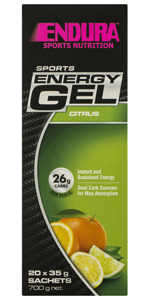 Endura Sports Energy Gel Citrus 20 x 35g Sachets
