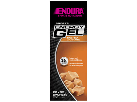 Endura Sports Energy Gel Salted Caramel 20 x 35g Sachets