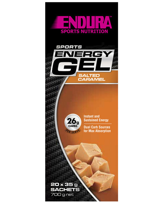 Endura Sports Energy Gel Salted Caramel 20 x 35g Sachets