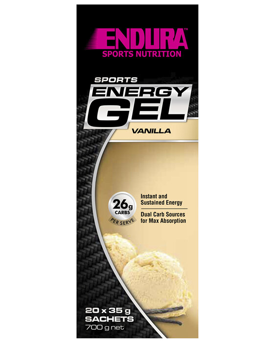 Endura Sports Energy Gel Vanilla 20 x 35g Sachets
