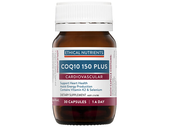 Ethical Nutrients COQ10 150 PLUS 30 Capsules