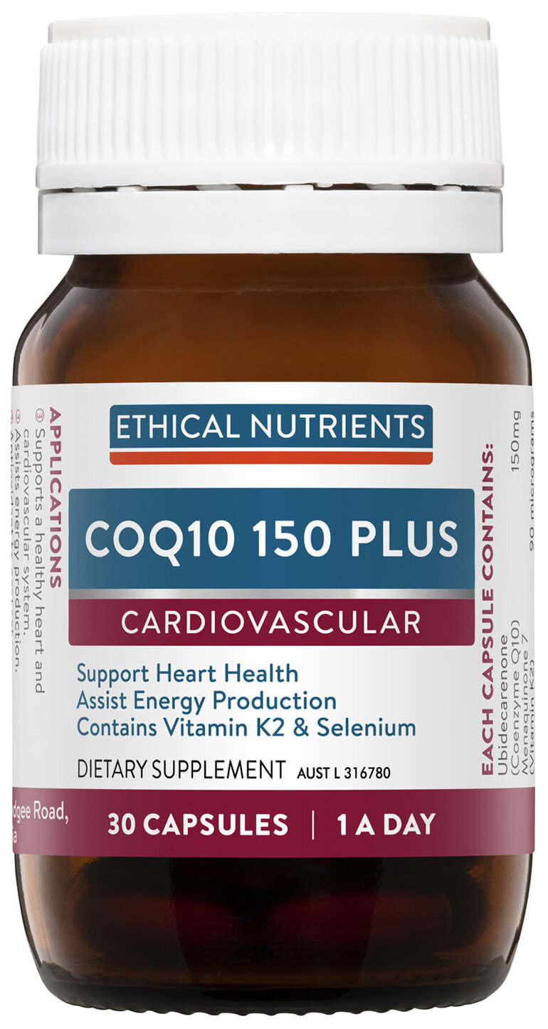 Ethical Nutrients COQ10 150 PLUS 30 Capsules