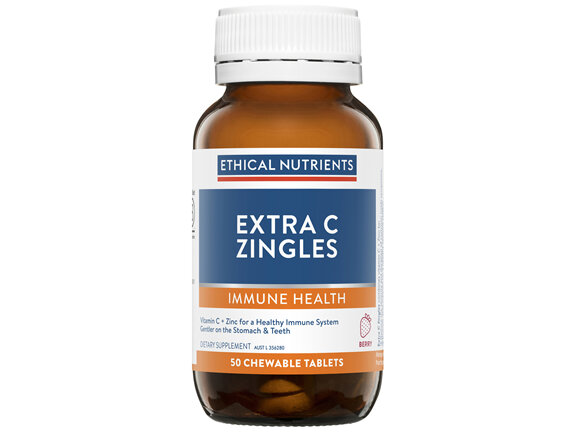 Ethical Nutrients Extra C Zingles Berry 50 Tablets