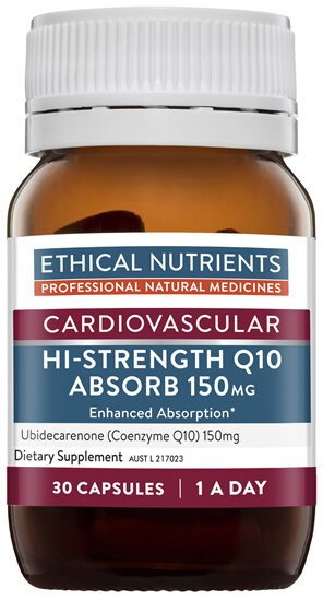 Ethical Nutrients Hi-Strength Q10 Absorb 150mg 30 Capsules