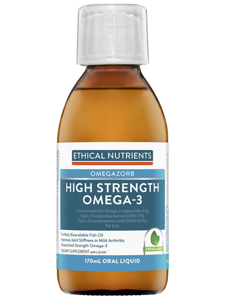 Ethical Nutrients High Strength Omega-3 Fresh Mint 170mL