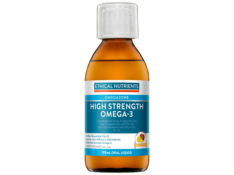 Ethical Nutrients High Strength Omega-3 Fruit Punch 170mL - Moorebank Day & Night Pharmacy