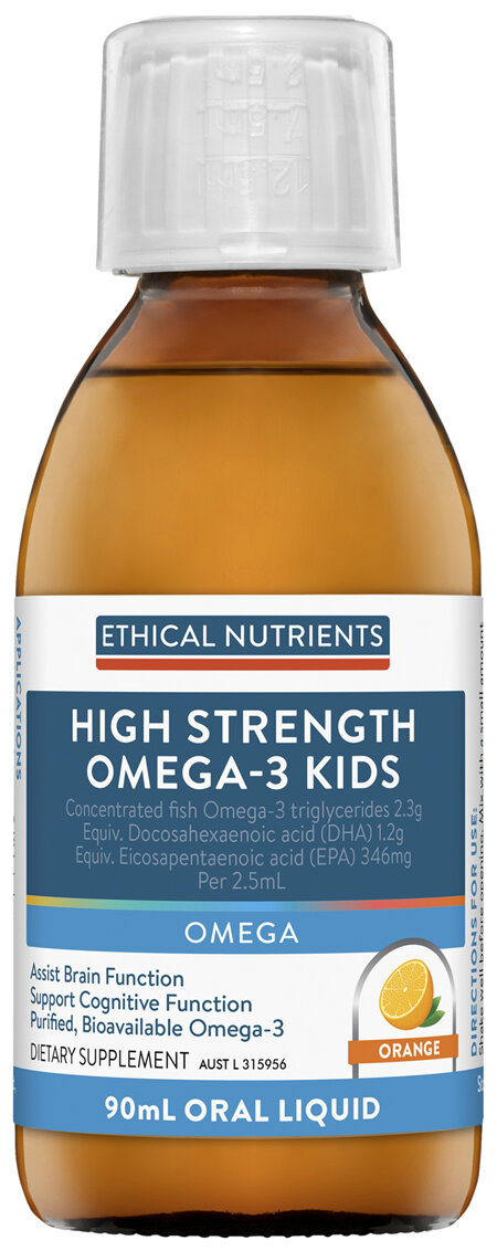 Ethical Nutrients High Strength Omega-3 Kids Liquid 90mL