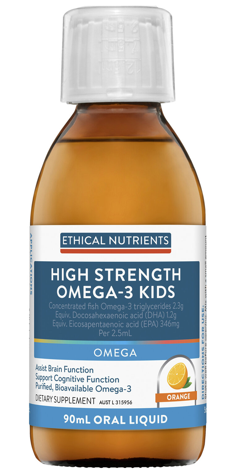Ethical Nutrients High Strength Omega-3 Kids Liquid 90mL