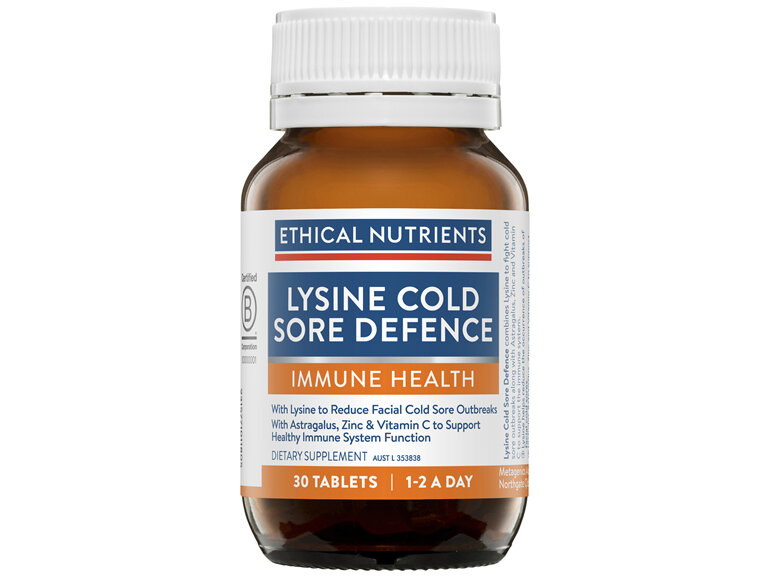 Ethical Nutrients IMMUZORB Lysine Viral Cold Sore Defence 30 Tablets